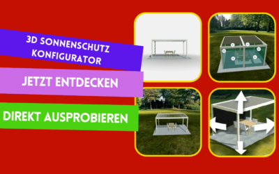 Neu: 3D Terrassendach Konfigurator